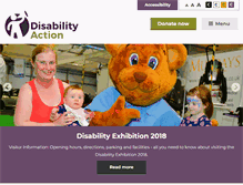 Tablet Screenshot of disabilityaction.org